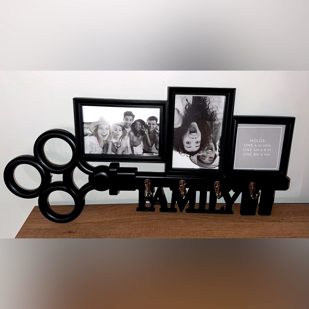 “FAMILY” picture frame and key holder